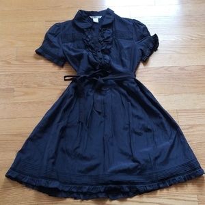 kensie ❤cotton silk black dress M